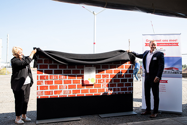 Revealing the 1st stone of the new tortilla production plant in Roeselare