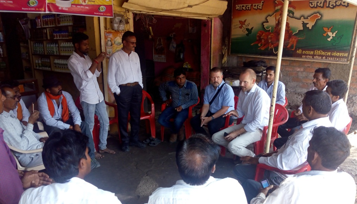 Meeting with farmers in India