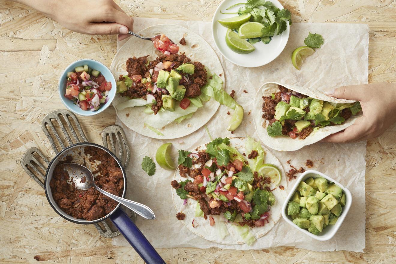 Tacos with Pulled Oats