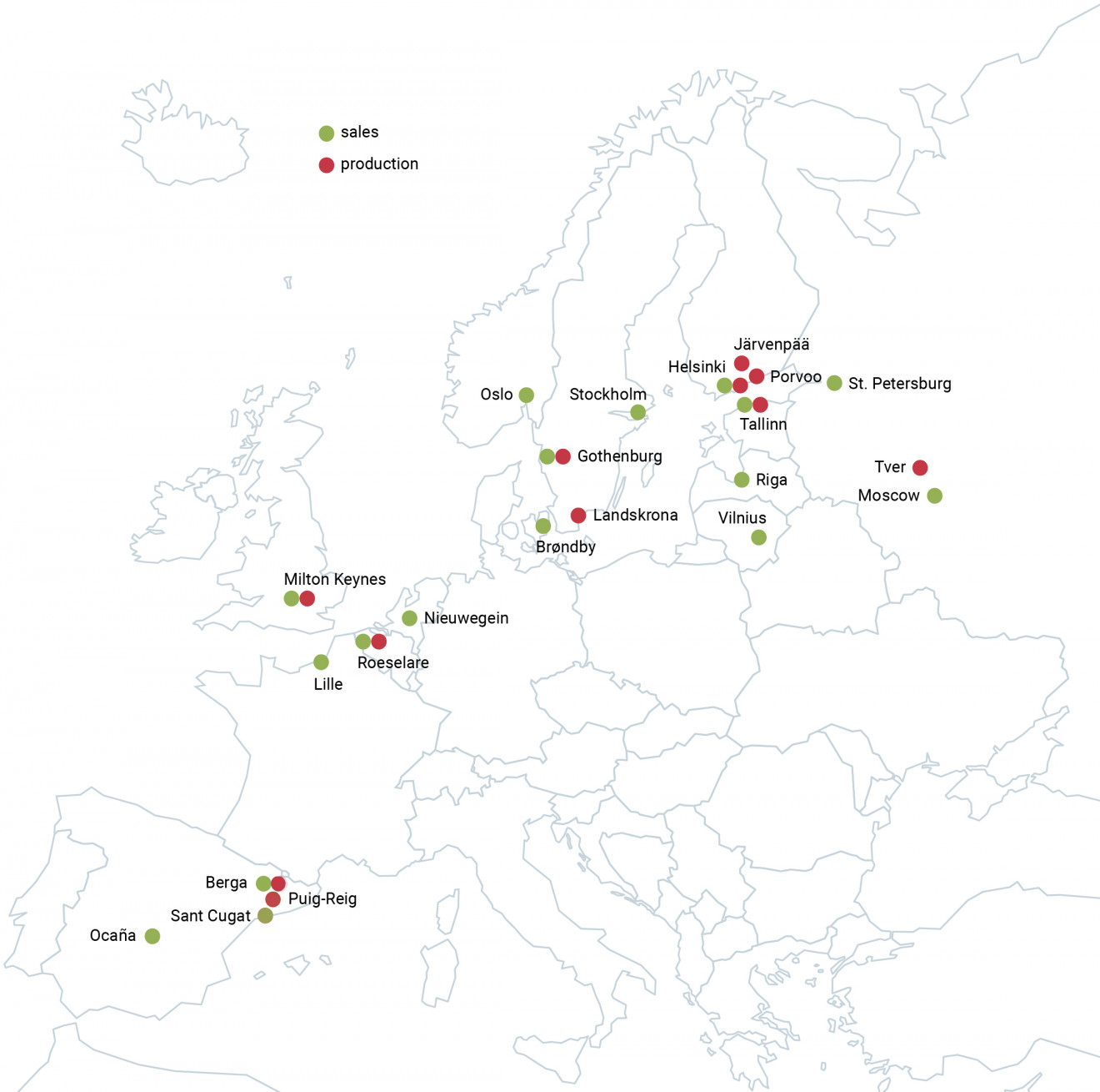 Paulig countries 2022